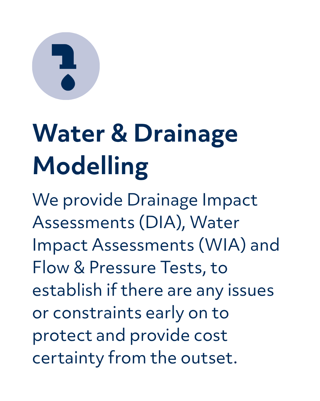 Water Drainage Modelling